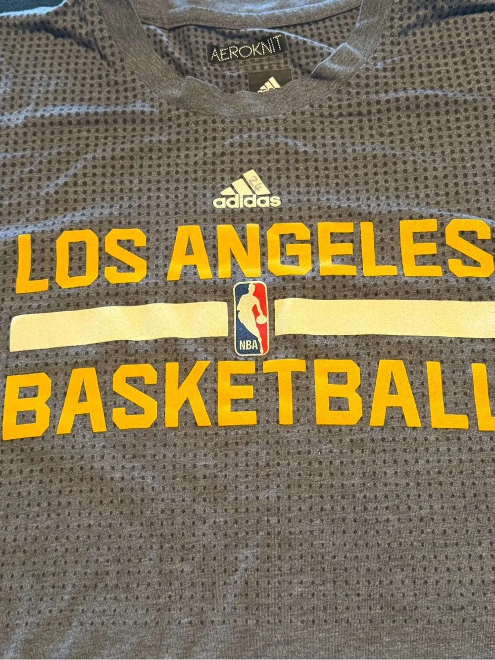 KOBE BRYANT 2015-2016 GAME WORN LONG SLEEVE PREGAME SHIRT FROM ASSISTANT COACH